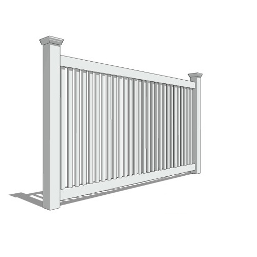 CAD Drawings BIM Models CertainTeed Fence, Rail and Deck Systems Princeton Vinyl Fencing
